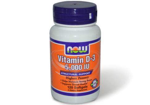 Vitamin D-3, 5.000 IU, NOW 