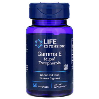 Gamma E, gemischte Tocopherole mit Sesamlignane, Life Extension 