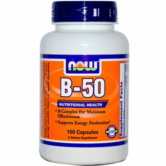Vitamin B-50 Formel, 100 Kapseln 