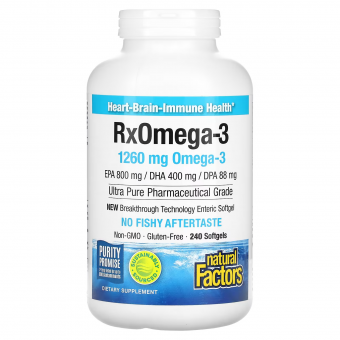 RX Omega-3 Factors Fischöl 240 Softgels 