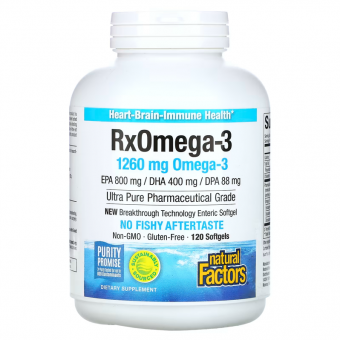 RX Omega-3 Factors Fischöl 120 Softgels 