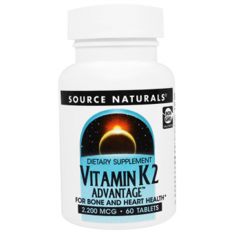 Vitamin K2 Advantage, 2.200 mcg, 60 T., Source Naturals 