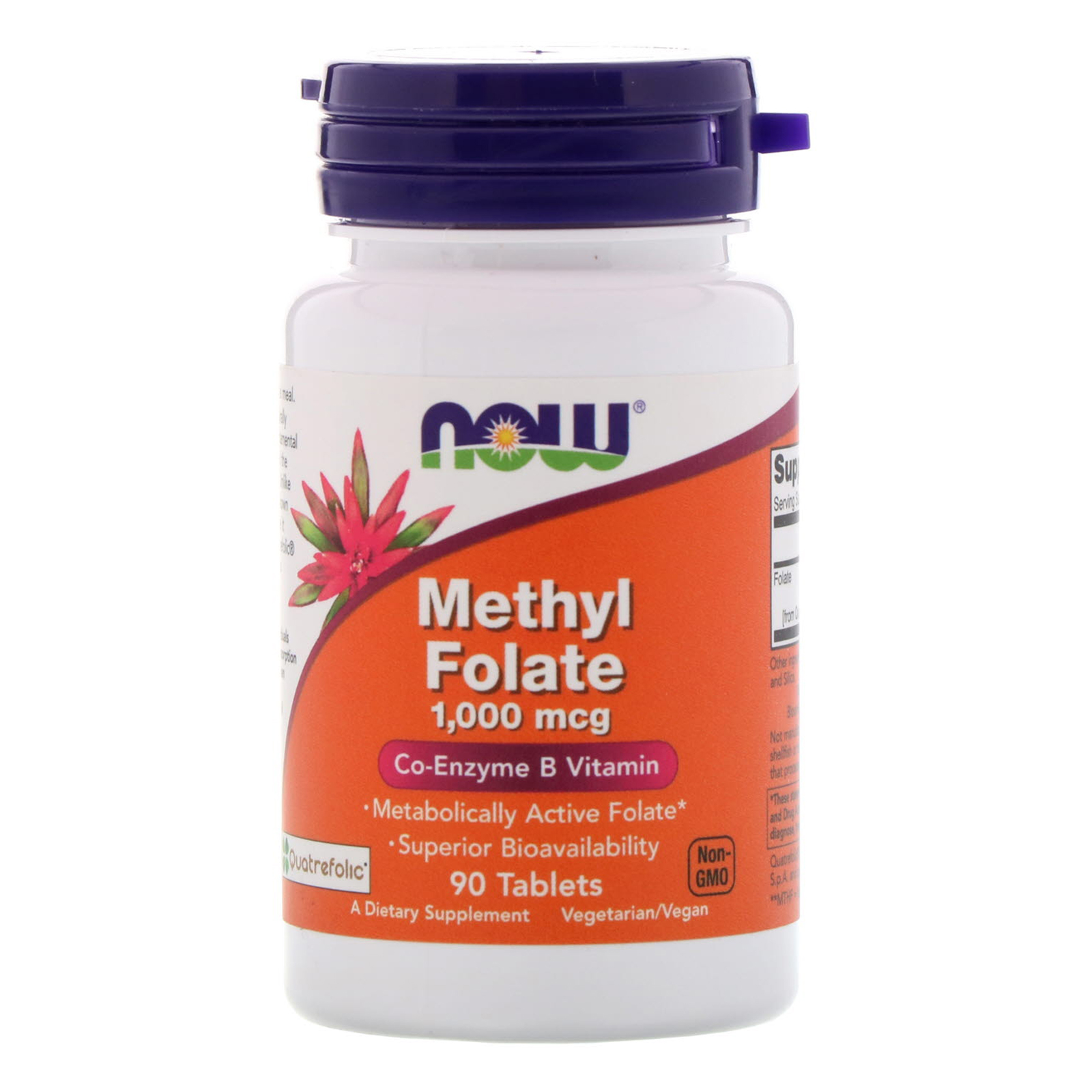 Biotheka Online Shop | Methyl Folate 1,000 mcg, 90 Tabletten, NOW ...